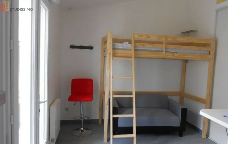 Studio meublé 20m² Poitiers - Meublé, DPE D - Photo 5