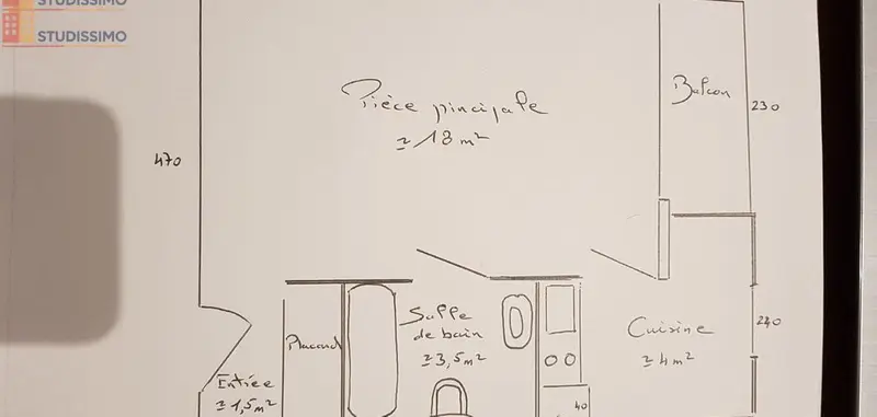 Studio 27m² Poitiers - 1er étage, lumineux - Photo 3
