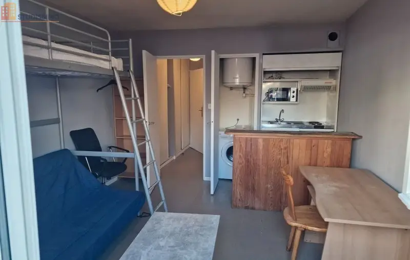 Studio meublé 23m² Poitiers - Meublé, DPE D - Photo 4