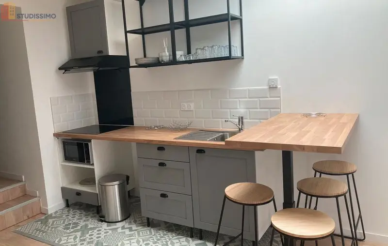 Studio meublé 30m² Rouillé - Meublé, DPE C - Photo 7