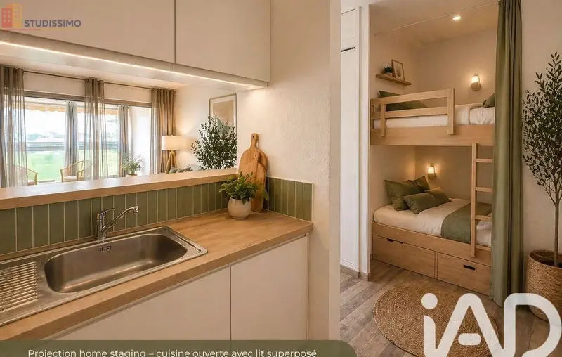 Studio 26m² Canet-en-Roussillon - Étage 2, DPE C - Photo 7