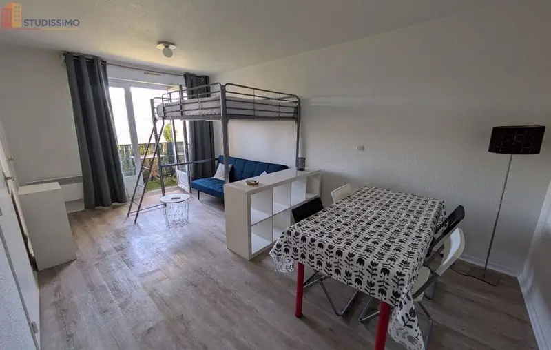 Studio 27m² Poitiers - Balcon, parking - Photo 5