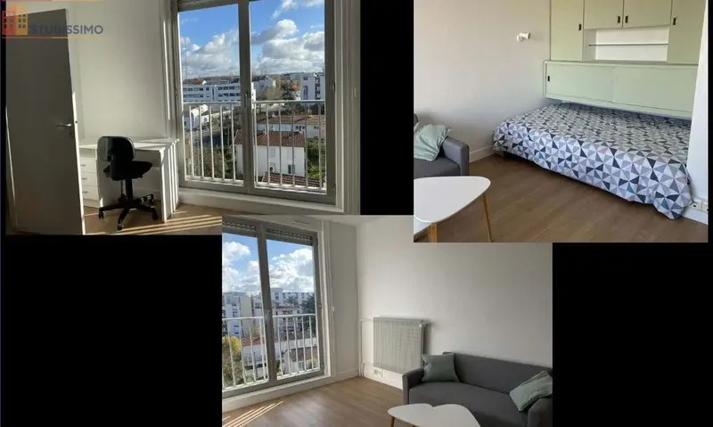 Studio meublé 27m² Poitiers - Dernier étage, lumineux - Photo 4
