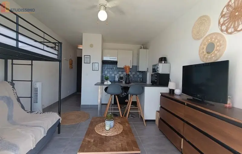 Studio 21m² Canet-en-Roussillon - Balcon, parking privé - Photo 2