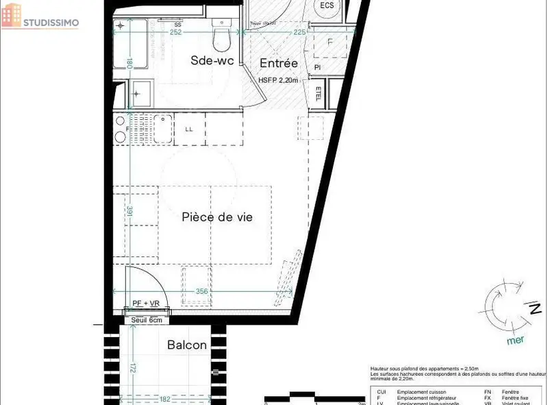 Studio 24m² Le Barcarès - DPE A, 2e étage - Photo 4