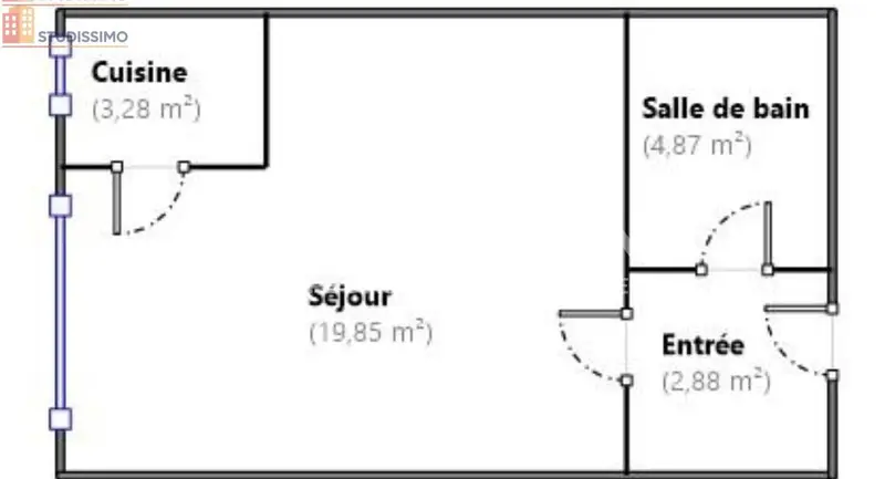 Studio 31m² Limoges 87100 - Photo 6
