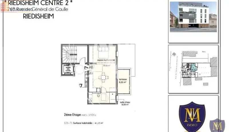 Studio 42m² Riedisheim - 2e étage - Photo 3
