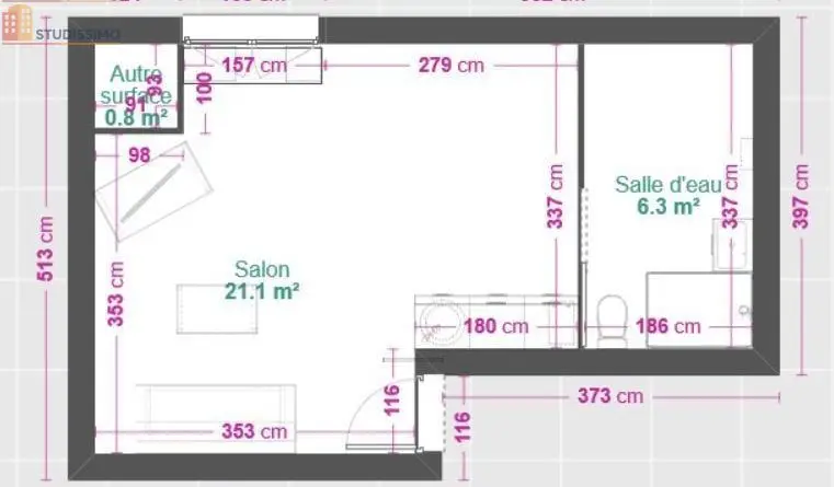 Studio 25m² Limoges 87100 - Entièrement rénové 2024 - Photo 1