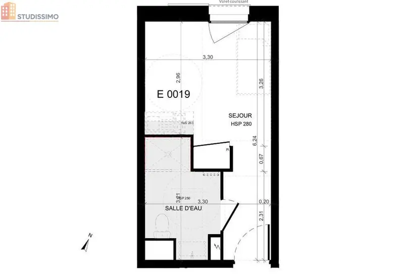 Studio 20m² Niort - DPE A - Photo 6