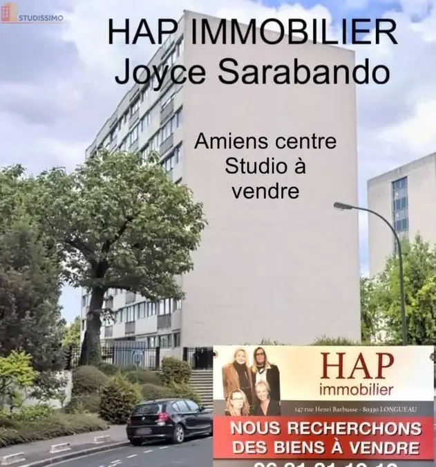 Studio 16m² Amiens - Étage élevé, lumineux - Photo 1