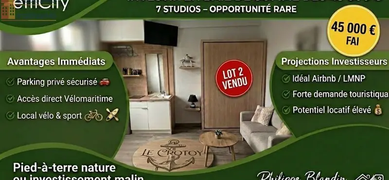 Studio 14m² Le Crotoy - Lumineux - Photo 1