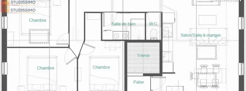 Studio 60m² Rabastens - Plateau brut, jardin - Photo 2