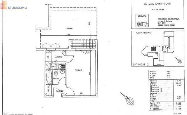 Studio 26m² Nozay 91620 - Photo 5