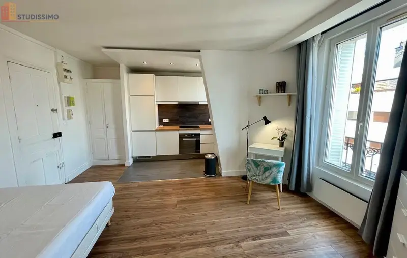 Studio meublé 25m² Boulogne-Billancourt - Rénové, lumineux - Photo 2