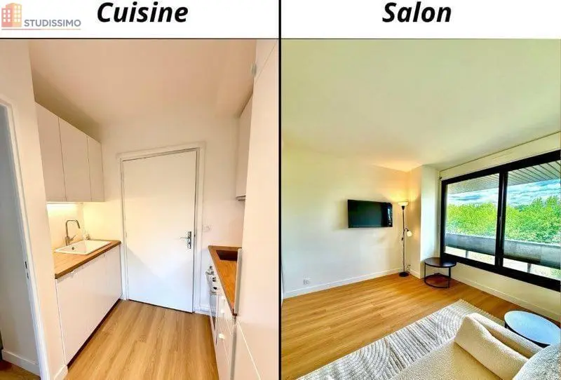 Studio meublé 27m² Suresnes - Vue Seine - Photo 8