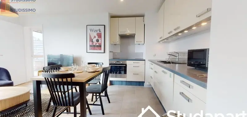 Studio meublé 12m² Colombes - Lumineux, étage élevé - Photo 2