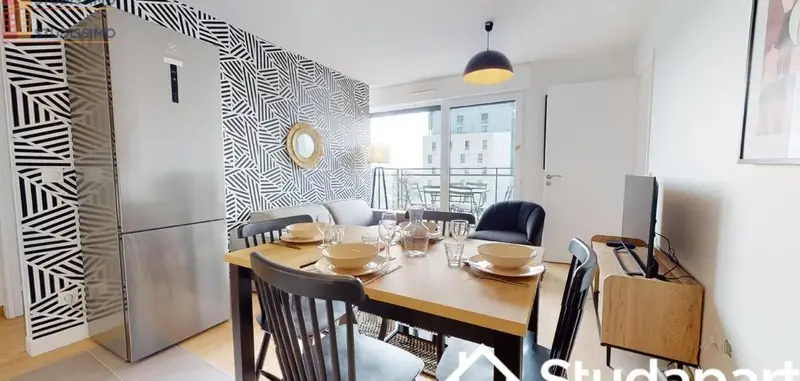 Studio meublé 12m² Colombes - Lumineux, étage élevé - Photo 1