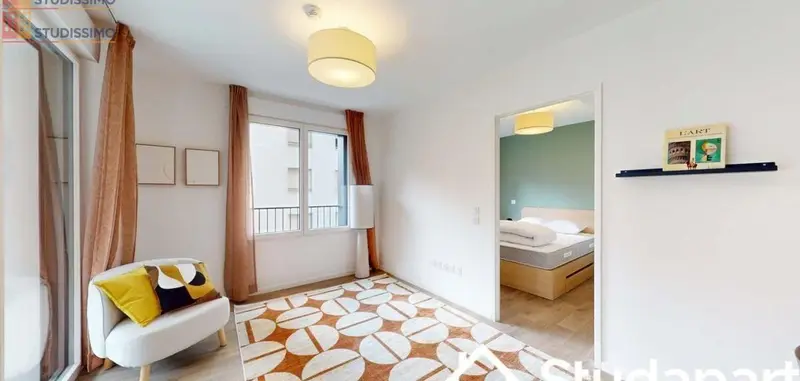 Studio meublé 14m² Asnières-sur-Seine - Meublé, lumineux - Photo 1