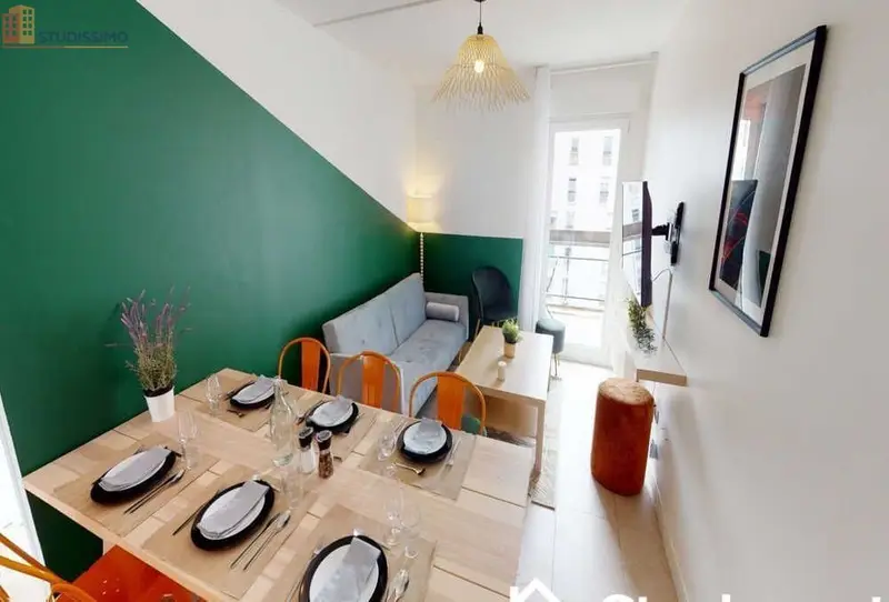 Studio meublé 12m² La Défense - Lumineux, 8e étage - Photo 1