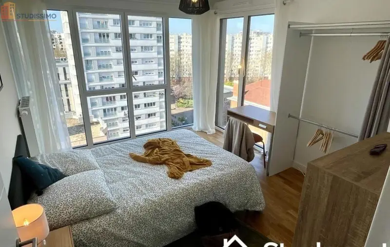 Studio meublé 16m² Clichy - Lumineux, étage élevé - Photo 3