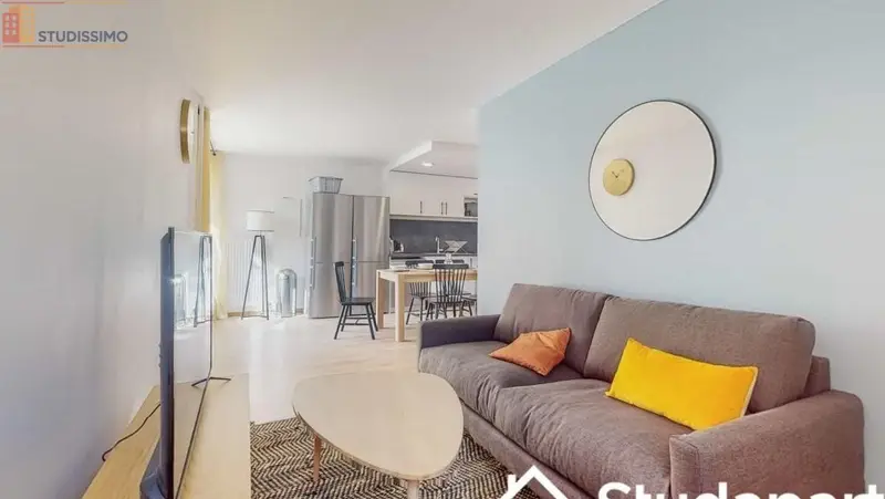 Studio meublé 9m² Nanterre - Meublé, DPE A - Photo 2