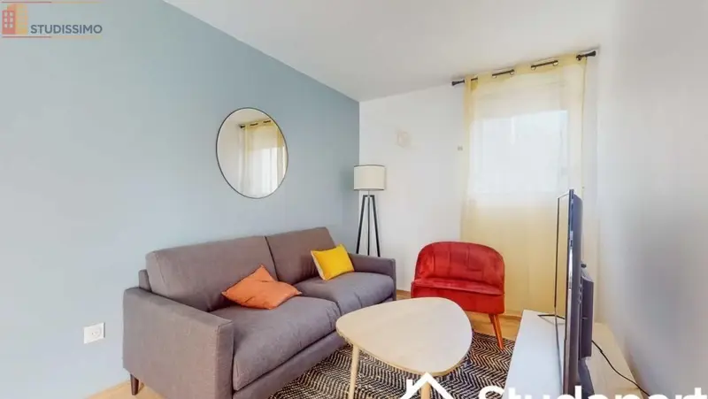 Studio meublé 9m² Nanterre - Meublé, DPE A - Photo 3
