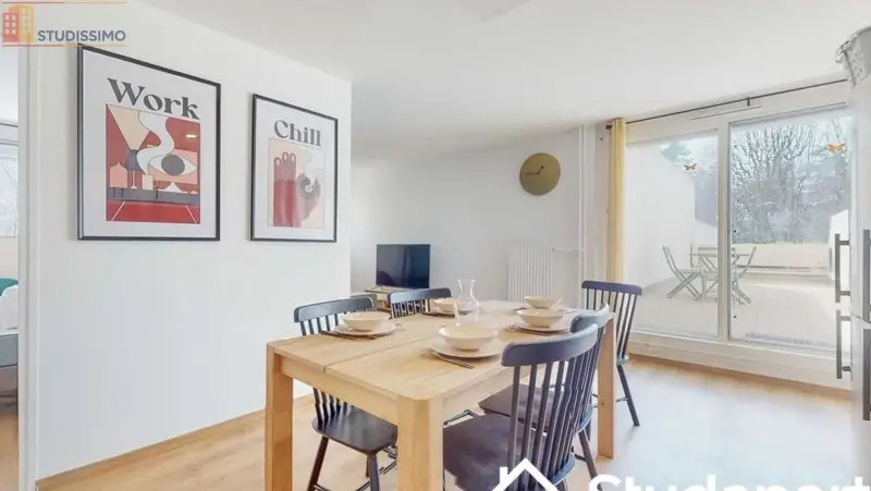 Studio meublé 9m² Nanterre - Meublé, DPE A - Photo 1