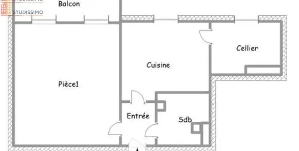 Studio 40m² Limoges 87100 - 5e étage, DPE C - Photo 7