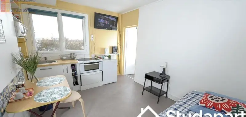 Studio 15m² Villeneuve-la-Garenne - Meublé, 4e étage - Photo 2