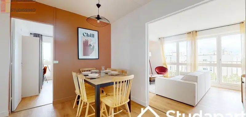 Studio meublé 9m² Gennevilliers - Lumineux, 6e étage - Photo 14