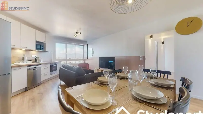 Studio meublé 12m² Nanterre - Lumineux, étage élevé - Photo 4