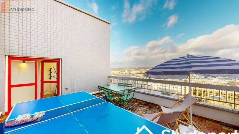 Studio meublé 12m² Nanterre - Lumineux, étage élevé - Photo 1