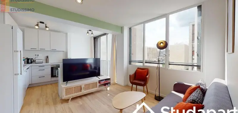 Studio meublé 10m² Meudon - Lumineux, 7e étage - Photo 3