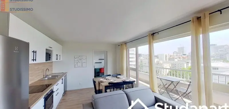 Studio 9m² Nanterre - Meublé, lumineux - Photo 4