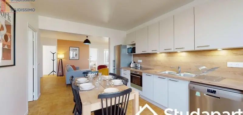 Studio 13m² Colombes - Meublé, DPE A - Photo 5