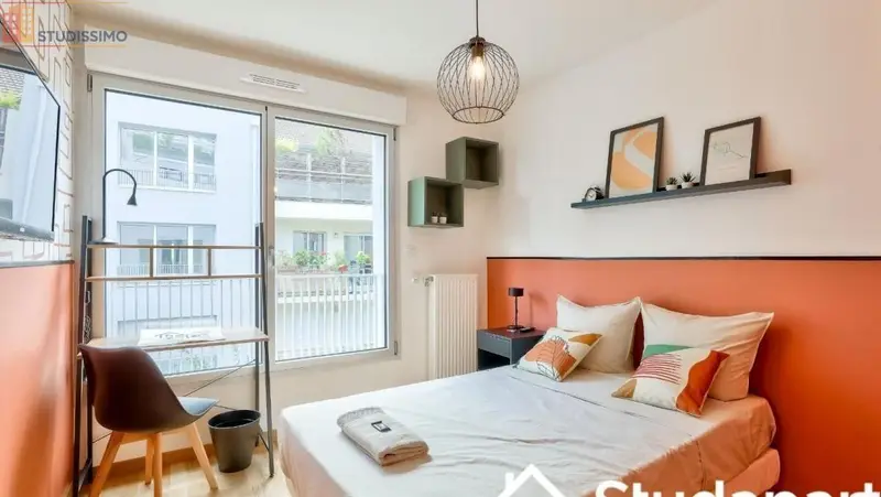Studio meublé 9m² Asnières-sur-Seine - Meublé, DPE B - Photo 2