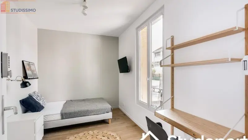 Studio meublé 20m² Nanterre - Lumineux, DPE A - Photo 7
