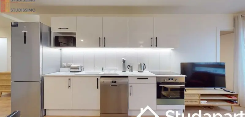 Studio meublé 9m² Courbevoie - Étage élevé, lumineux - Photo 14