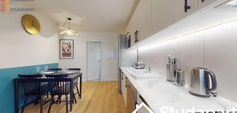 Studio meublé 9m² Courbevoie - Étage élevé, lumineux - Photo 11