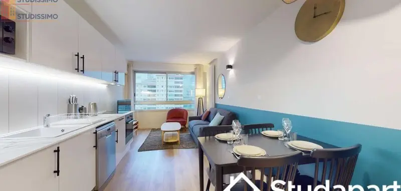 Studio meublé 9m² Courbevoie - Étage élevé, lumineux - Photo 6