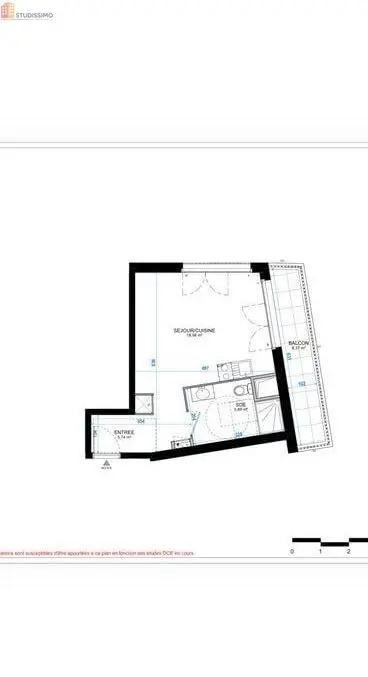 Studio 30m² Villeneuve-la-Garenne - DPE A, lumineux - Photo 1