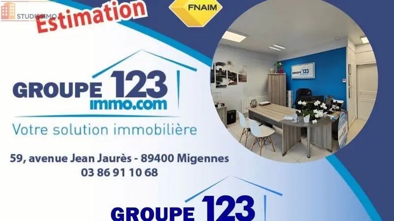 Studio 26m² Migennes - 3e étage, DPE D - Photo 1