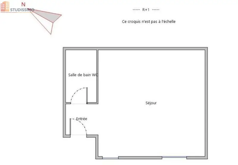 Studio meublé 16m² Nanterre - Proche La Défense, lumineux - Photo 9