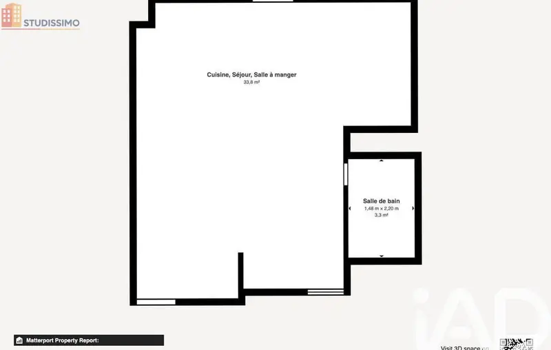 Studio 26m² Auxerre - Dernier étage, lumineux - Photo 2