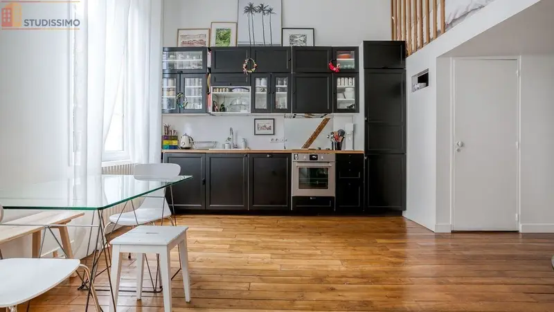 Studio meublé 38m² Asnières-sur-Seine - Lumineux, mezzanine - Photo 2
