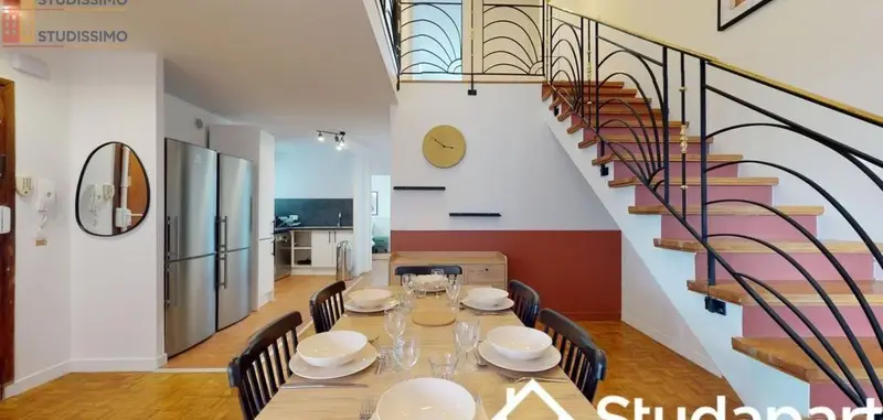 Studio meublé 9m² Courbevoie - Vue, 8e étage - Photo 2