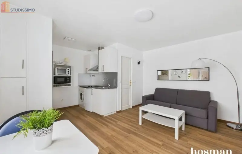 Studio meublé 23m² Saint-Cloud - Cour aménagée - Photo 16