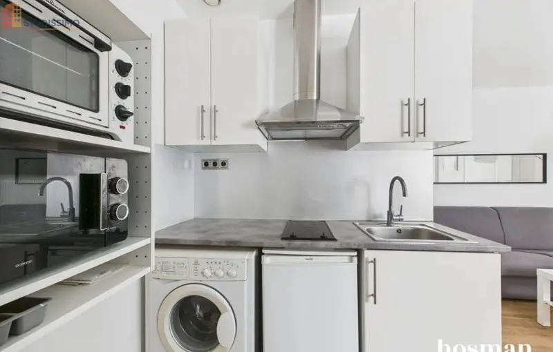 Studio meublé 23m² Saint-Cloud - Cour aménagée - Photo 13
