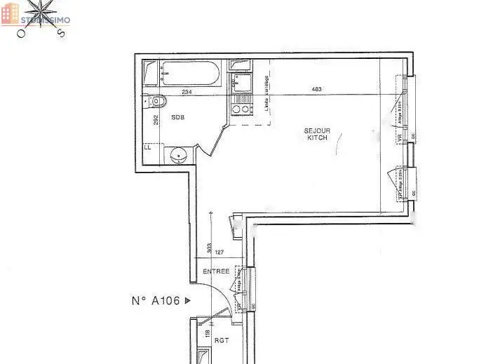 Studio 33m² Suresnes - Parking, lumineux - Photo 2