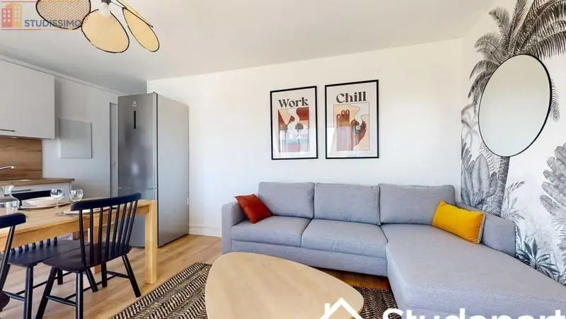 Studio 9m² Nanterre - Meublé, étage élevé - Photo 2